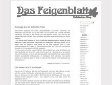 Tablet Screenshot of dasfeigenblatt.de